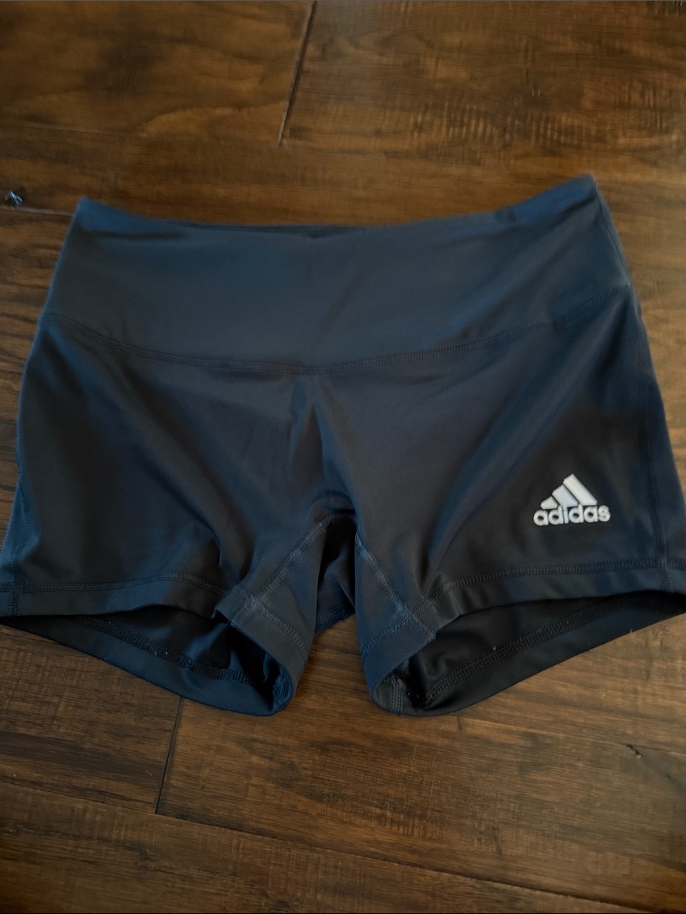 adidas Women's Black Athletic Shorts with Logo